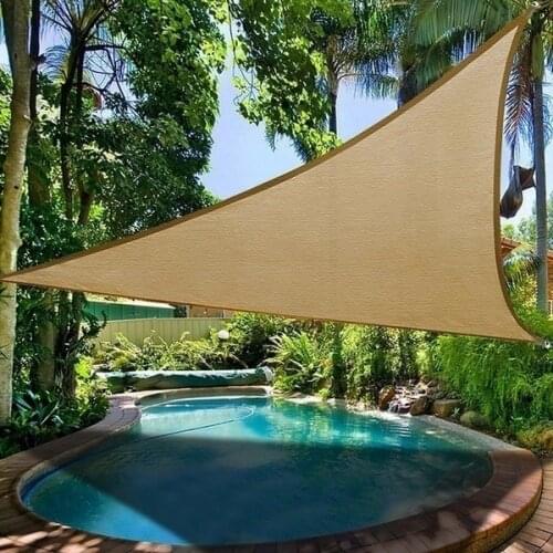 Waterproof Triangular UV Sun Shade Sail Combination Net Triangle Sun Sail Tent
