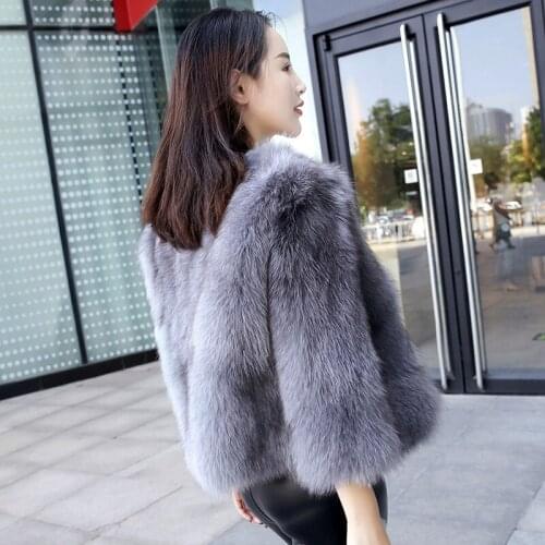 Autumn Korean Jacket Winter Coat Real Fox Fur Coats Women Clothes Vintage Jackets Chaqueta Mujer MY986