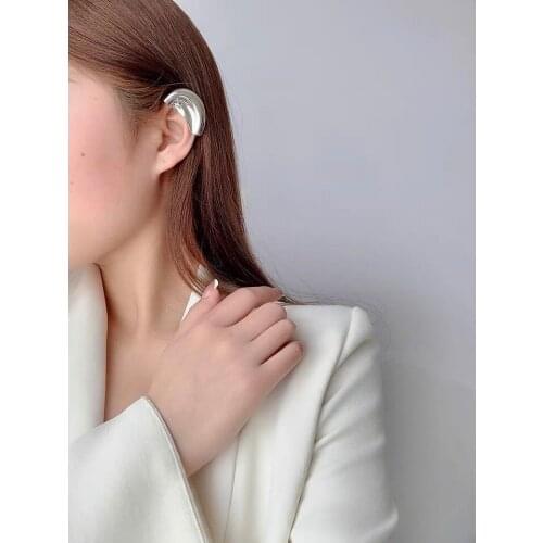 12 PCS/lot Niche Design Sense Metal Half-ear Contour Earrings No Pierced Ear Bone Clip Womens Temperament New Style Single Pack