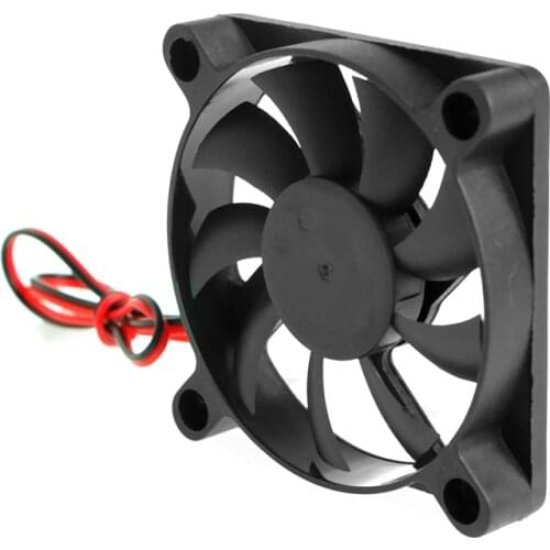 DC 12V 2-Pin 60x60x10mm PC Computer CPU System Sleeve-Bearing Cooling Fan 6010