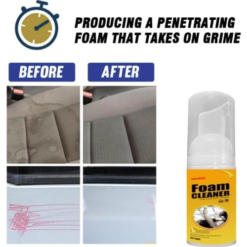 30ml Car Wash&Maintenance Interior Multifunctional Cleaning Foam Powerful Cleaner Car Seat Interior Leather Detergent