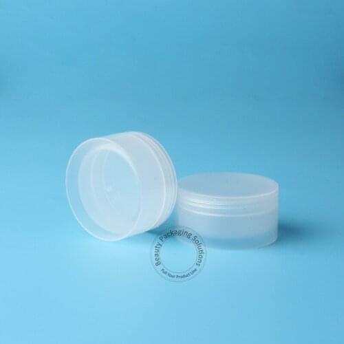 30pcs/Lot Promotion 50g PP Cream Jar Empty Box Women Make up Container Empty Refillable Plastic Packaging Small 50ml Vial