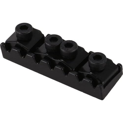 7 String Locking Nut Electric Guitar Nut Tremolo Bridge 48mm (Black)