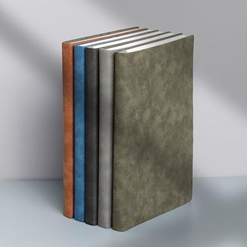 A5 soft leather surface thickened literary and exquisite Notebook High-end Office work meeting record Notepad School Supplies