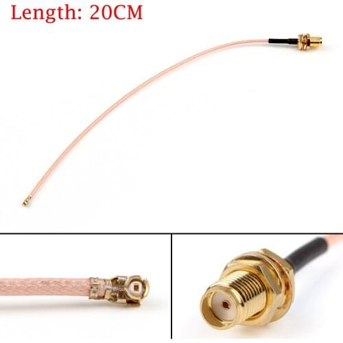 Artudatech 20cm RG178 Cable SMA Female Bulkhead To IPX U.FL Coax Pigtail Adapter 8in