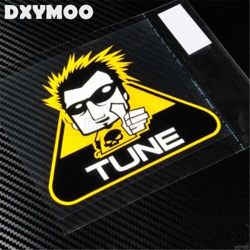 Car Stickers Warning Auto Window Motorcycle Helmet Vinyl Decals for JDM D1 TUNE 12x10cm