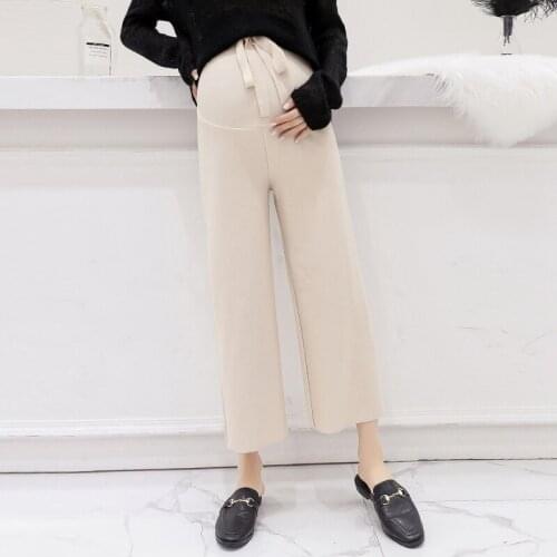Pregnant women pants spring and autumn new wide-leg pants tide mother wild loose straight pregnant women stomach lift pants