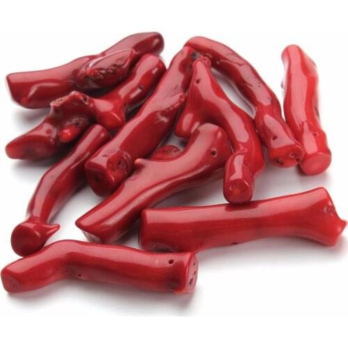 5pcs/lot Irregular Natural Red Coral Loose Beads Tree Design Branch Coral Pendant Charms for DIY Necklaces&Bracelets Wholesale