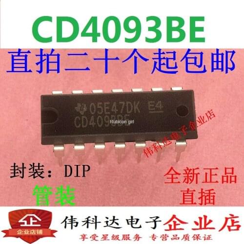 CD4093BE HEF4093 HCF4093 DIP-14 Schmitt trigger