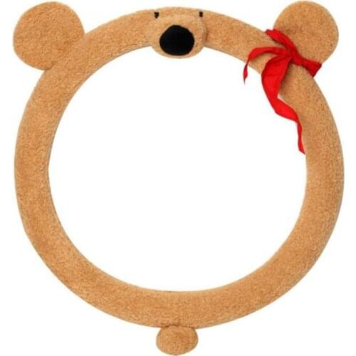 Car Steering Wheel Cover Cute Cartoon Universal Interior Accessories Set Dog elephant bear pig design Car Covers Car-Styling