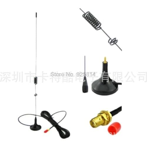 By dhl or fedex 100pcs UT-106UV SMA-Female Dual-Band Car Antenna with Magnetic Base for Walkie-Talkie Two-Way Radio