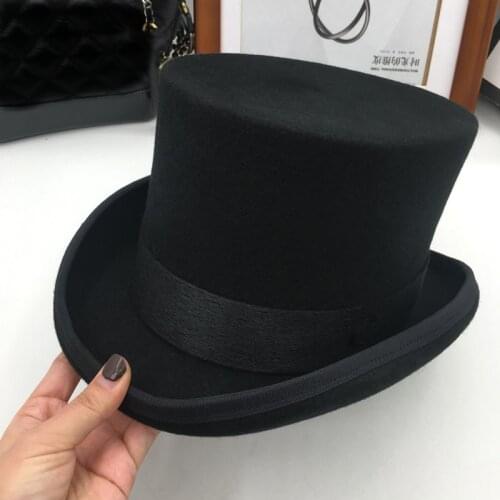 Europe and the United States to restore ancient ways of wool High President hat cap stage hats performance hat 13.5 cm