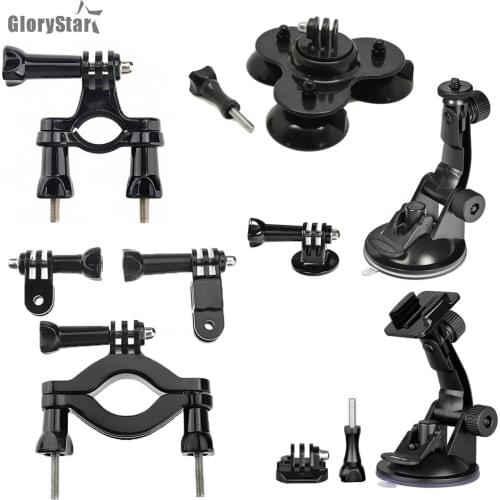 GloryStar Optional Bike/Motorbike Mount for Hero 5 Accessories for Xiaomi Yi Suction Cup Car Mount for Sjcam Sj4000 Eken H9 H9R