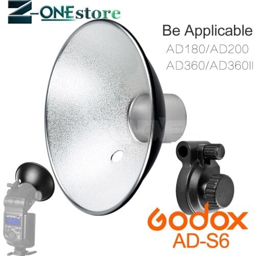 Godox AD-S6 Umbrella-style Flash Diffuser Reflector for Witstro Flash AD180 AD360 AD360II Photography Accessories