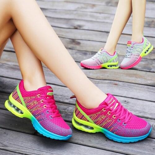 Summer Air Cushioning Sneakers Womens Sport Shoes Women Sports Shoes Lady Running Shoes Woman Red Tennis Trainers Gym GMB-1722