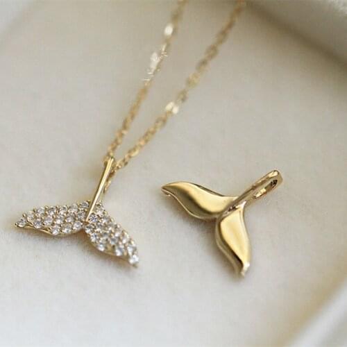 Liemjee Personality Fashion Party Punk Jewelry Retro Fish Tail Necklace For Women Feature Namour Charm Gift All Seasons