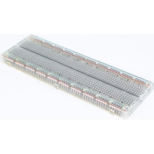 Breadboard 830 Point Solderless PCB Bread Board MB-102 MB102 Test Develop DIY Transparent