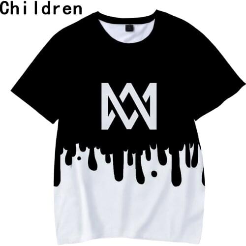 Marcus&Martinus 3D Printed Fashion Children T-shirts Summer Short Sleeve Hot Sale Tshirts Casual Streetwear Kids Tee Shirts