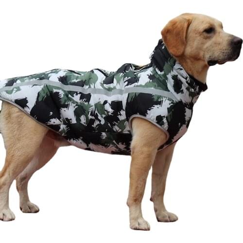 Fashion Designer Multi-colors Reflective Dog Coat Waterproof Puppy Dog Print Jacket Autumn Winter Clothing For S-6XL Sized Dogs