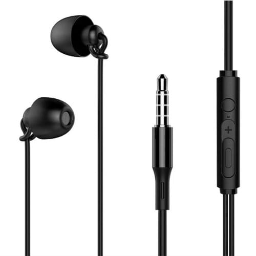 ASMR Earphone HIFI Headset Noise-Cancel Sleeping Earbud Soft Silicone Headset TPE Wire No Ear Pressure Earbuds For Xiaomi Huawei