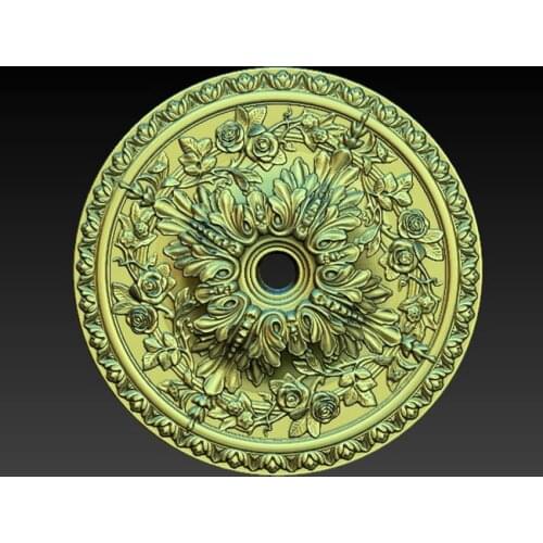 New Decorative Round flower 3D model for cnc 3D carved figure sculpture machine in STL file 3D furniture decoration Decor