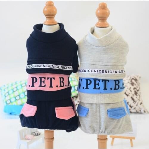 Pet Dog Clothes Jumpsuit Autumn Winter Coat For Small Dogs Sportswear Pets Pajamas Clothing Chihuahua Dog Clothes Pug DSF-3829d2