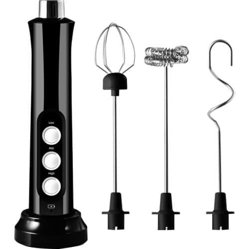 Milk Frother Handheld Foamer Coffee Maker Egg Beater Kitchen Chocolate/Cappuccino Stirrer Milk Stirring Stick USB Whisk Blender