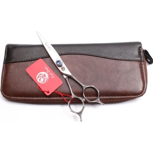 6" 17.5cm JP 440C Purple Dragon Blue GEM Hairdressing Scissors Cutting Shears Thinning Scissors Professional Hair Scissors Z9018