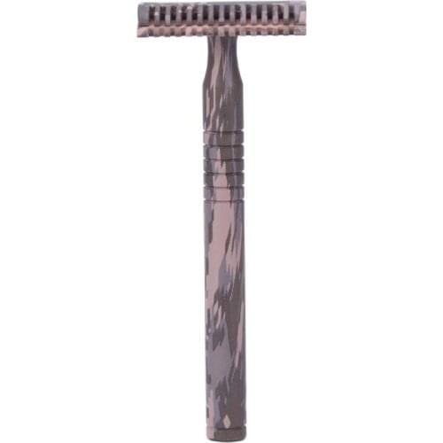 Yaqi Camouflage Color Brass Handle 3 pcs Men Safety Razor