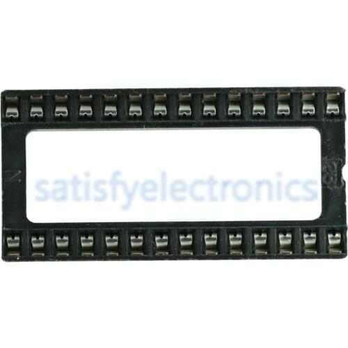 10PCS Wipe 28PIN 28 PIN DIP IC Socket Adaptor Solder WIDE Type Socket Pitch Dual