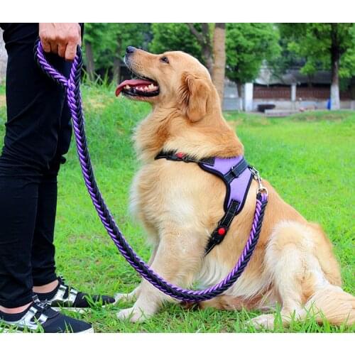 2017 High Quality Upgraded color collar Large Dog Harnesses Traction rope walk the dog P chain Pet For Medium and large Dogs