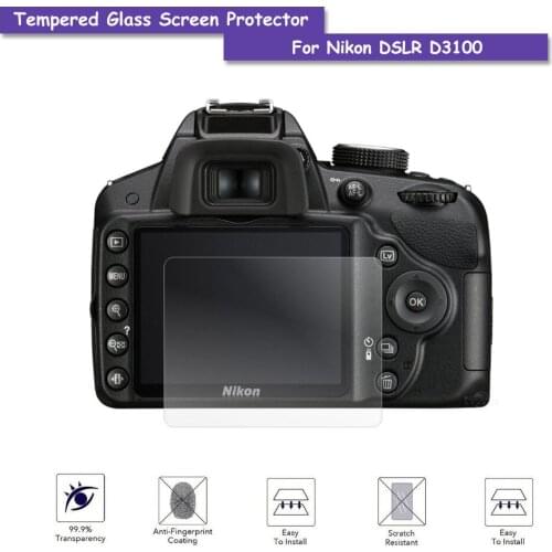 9H Tempered Glass LCD Screen Protector Shield Film For Nikon DSLR Camera D3100 Accessories
