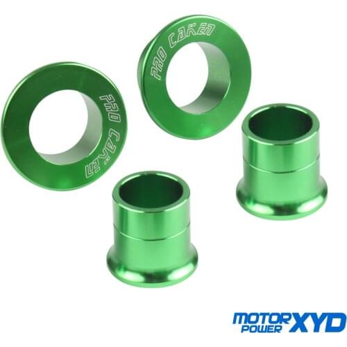 CNC Aluminum Front And Rear Wheel Hub Spacer For KAWASAKI KX125 KX250 2006 2007 2008 KXF250 KXF450 KX250F KX450F 2006-2014