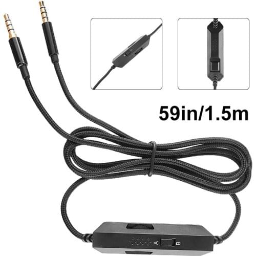 3.5mm Audio Jack Cable Aux Cord Replacement for Logitech G633 G933 Headset Gaming Headset Headphone Audio Video Cables