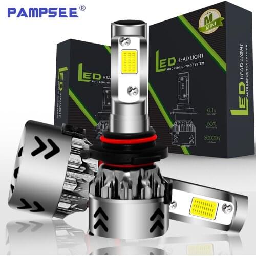 PAMPSEE Mini6 Car LED 9006 80W 8000LM 12V 6000K HB4 LED Headlights Bulbs LED Brights Auto Fog Lights Automobile For Honda Toyota