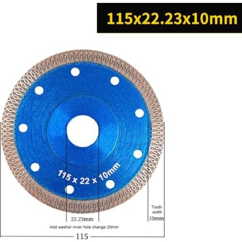 Disc Diamond Saw Blade 105/115/125/180/230mm Ceramic Cutting Diamond Saw Blade For Granite Marble Brick Smooth Cutting