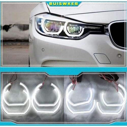 For BMW 7 Series E38 1995-2001 XENON headlight DTM M4 Style Ultra bright led Angel Eyes DRL halo rings Retrofit Accessories