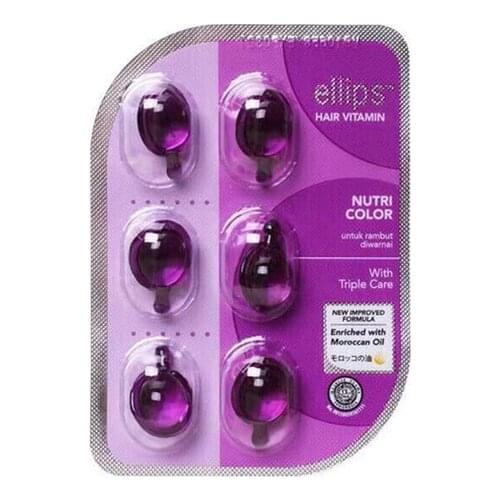 ELLIPS Capsule Hair Vitamin Keratin Complex Indonesia Hair Jojoba Oil Hair Care Treatments Essential Oil Silky Pocket Size