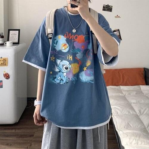 Tie-dye T-shirts Women Black Tops Ladies Casual O Neck Blouse Women Korean Style Harajuku Clothing