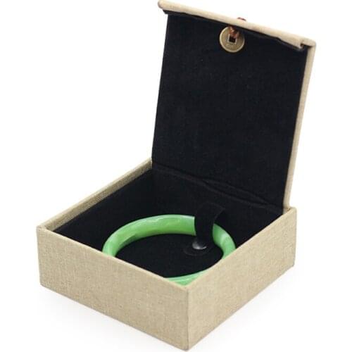 Brown Tassel Linen Jewelry Ring Pendant Bracelet Car Hanging Packaging Gift Box Interior Bronze Money Design 7 Series Available