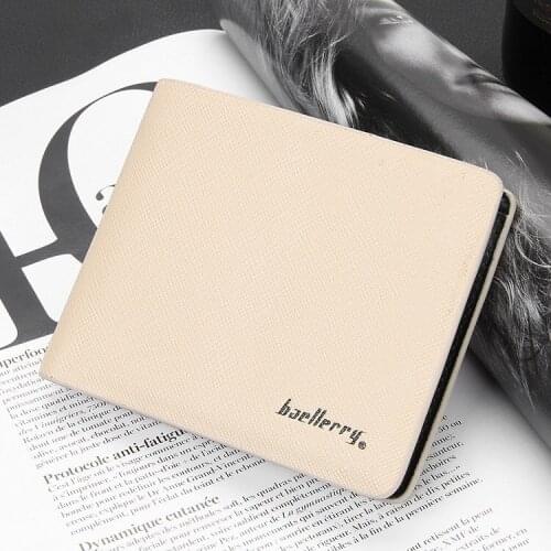 Wholesale Baellerry Fashion Men Wallets Soft Linen Design Wallet Casual Short Style Credit Card Holder Purse 50PCS/lot