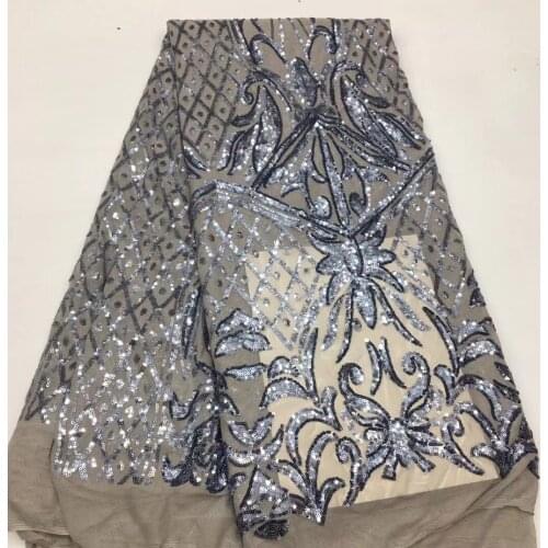 Hot-selling exquisite 3cm dress with totem sequin embroidery, French tulle lace, high-quality comfortable dress skirt