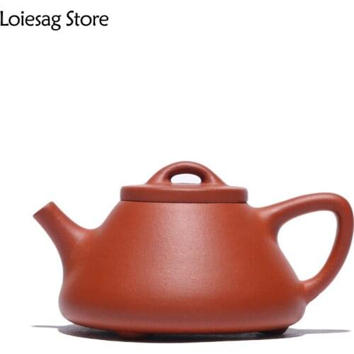 Loiesag 120ml Yixing Stone Scoop Tea Pot Red Mud 188 Hole Ball Shaped Infuser Holes Real Yixing Zisha KungFu Tea Pot Clay Teapot