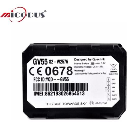 Mini Car GPS Tracking Locator Queclink GV55 Smart Vehicle Auto GPS GSM Tracker Internal U-blox Chipset Multiple I/O Interfaces