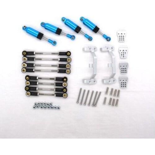 MN Model 1:12 D90 D91 RC car spare parts Upgrade metal adjustable metal lever + rod seat + Shock Absorbers
