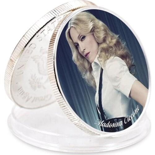 Madonna Siliver Plated Coin Art Ornament Challenge Coin Challenge Coin 2021 Holiday Gift Art Craft Gift