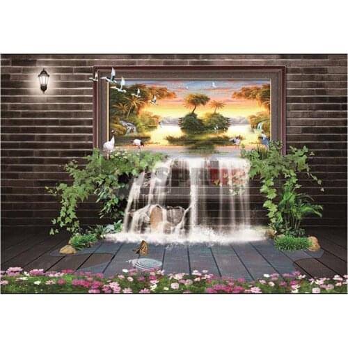 Dpsprue 5D DIY Full Square Drill Diamond Painting Scenery Waterfall Daimond Mosaic Diamant Embroidery Home Room Decoration FS15