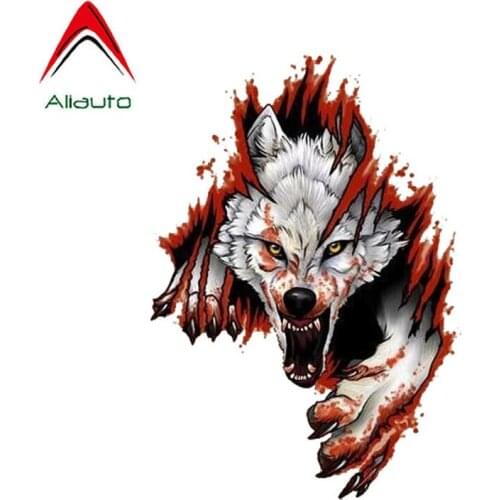 Aliauto Personality Car Sticker Angry Wolves Motorcycle Creative Waterproof Cover Scratch Accessories PVC Decal,15cm*10cm