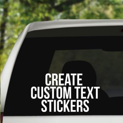 Custom Name Pattern car stickers for car decoration
