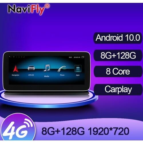 NaviFly 8+128 Android Car GPS Navigation Multimedia Player For Mercedes Benz CLS Class W218 CLS300 CLS350 CLS500 Carplay + Auto